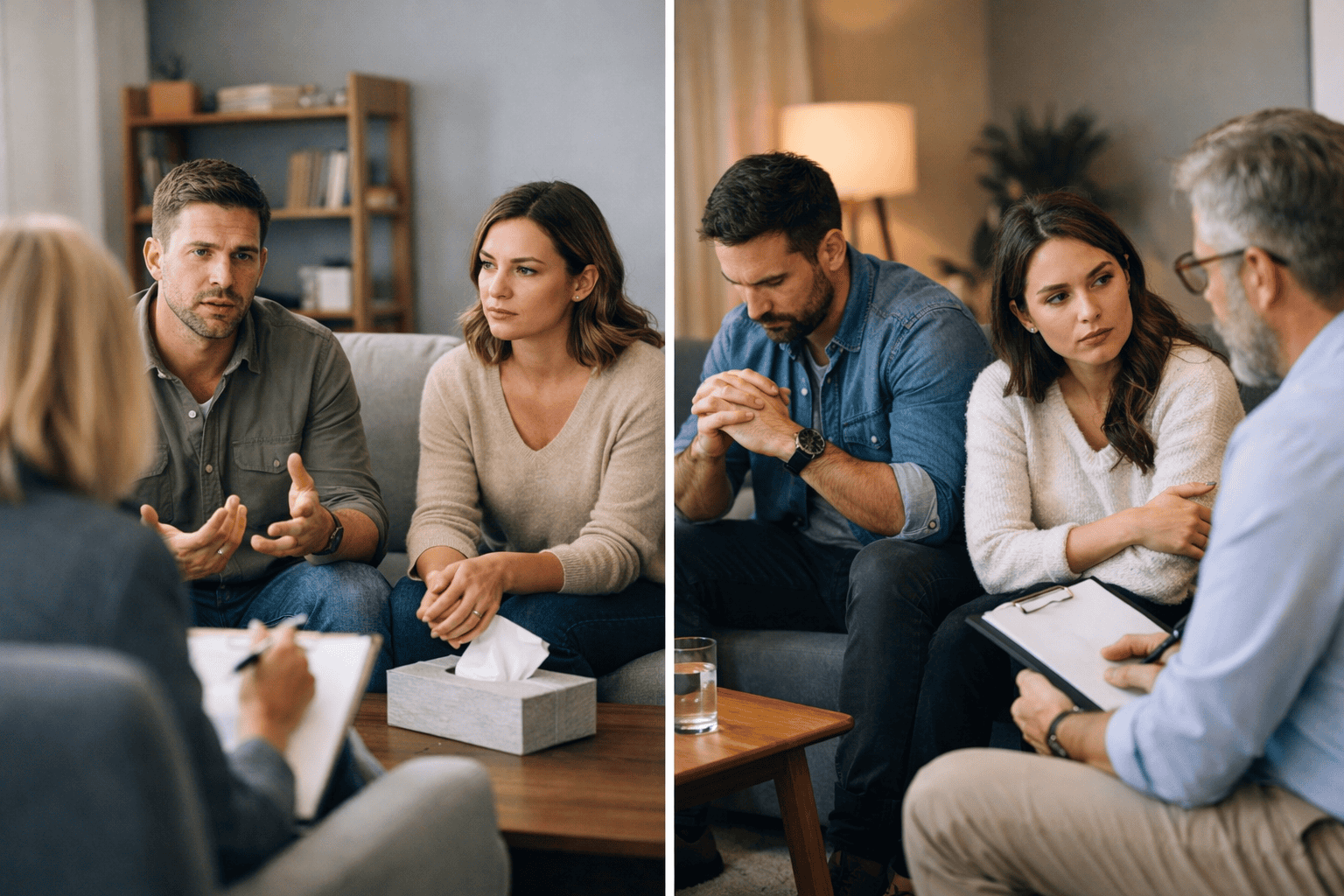 זוג בטיפול זוגי